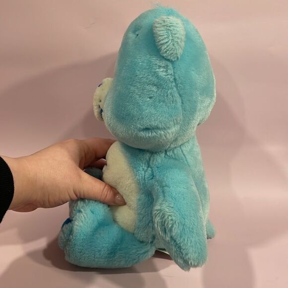 2002 Bedtime Bear Care Bears Play Along 10” Plush Blue Moon & Star Good Used Co… - Picture 2 of 10
